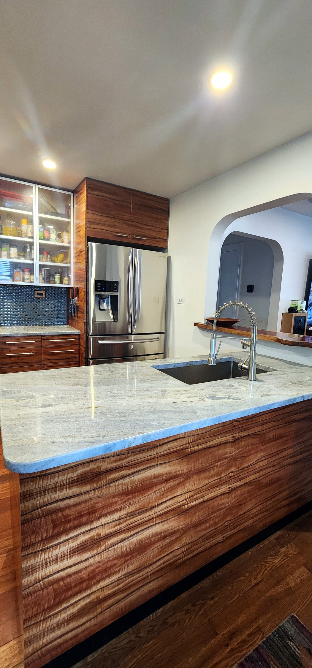 Marble countertop detail